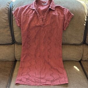 Prana Ladyland Dress Size Med  Color Vino